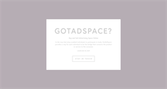 Desktop Screenshot of gotadspace.com